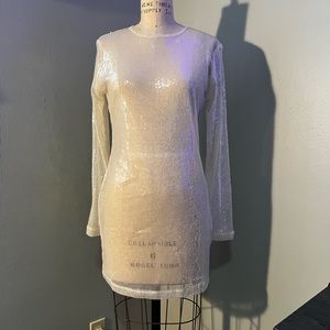 Sheer Sequin NastyGal dress
